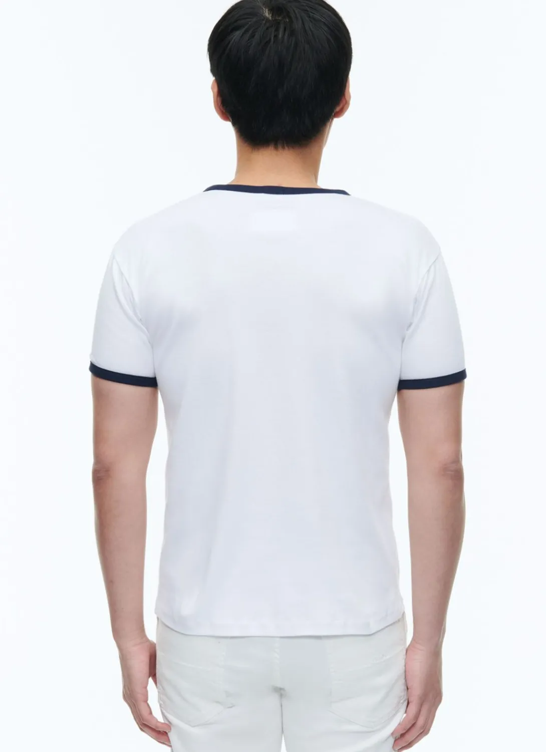 Fursac Organic Cotton T-Shirt With Logo White - Blue Hems Cheap
