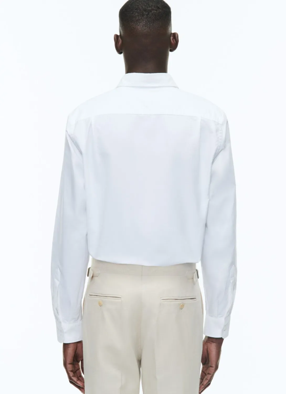 Fursac Oxford Cotton Shirt With Swallow Collar White Best Sale