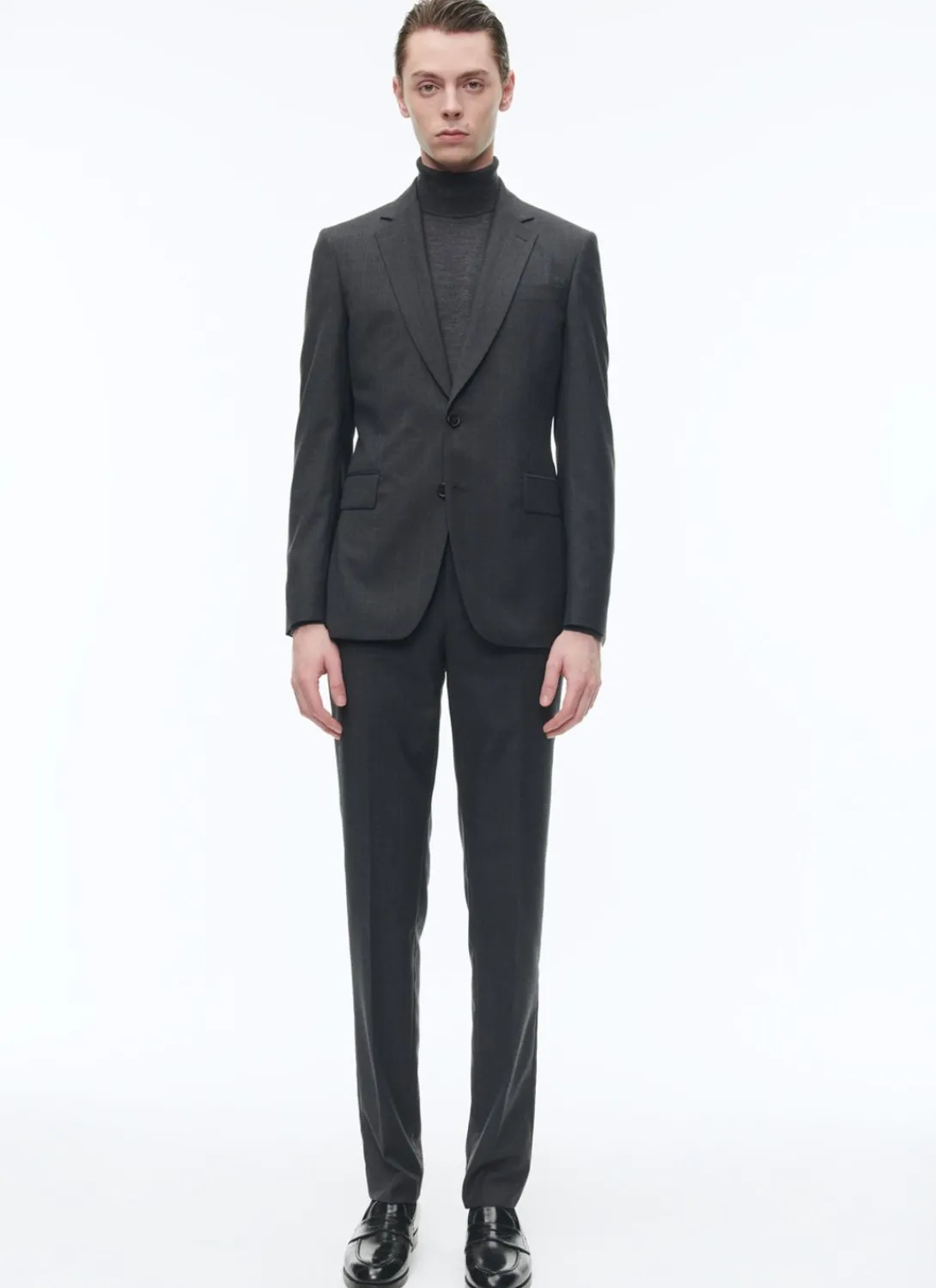 Fursac Prince Of Wales Wool Canvas Suit Grey - Blue Prince Of Wales Pattern Hot