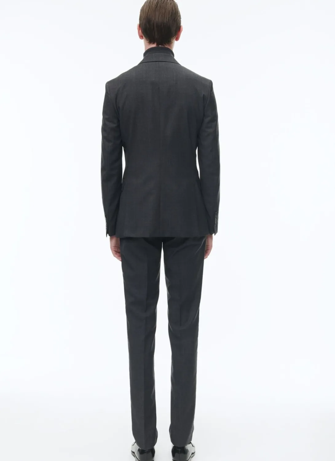 Fursac Prince Of Wales Wool Canvas Suit Grey - Blue Prince Of Wales Pattern Hot
