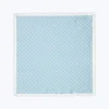 Fursac Printed Silk Twill Pocket Square Sky Blue Hot