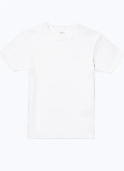 Fursac Ribbed Cotton Jersey Ringer T-Shirt Ecru Discount