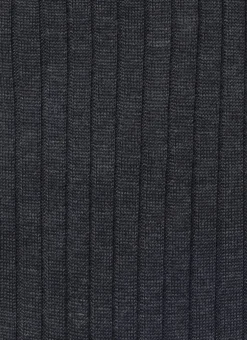 Fursac Ribbed Eyptian Cotton Socks Grey Outlet