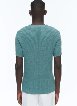 Fursac Ribbed Wool And Cotton Sweater Sage Green Cheap