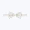 Fursac Satin Bow Tie Ecru Hot