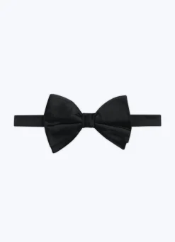 Fursac Satin Bow Tie Black New