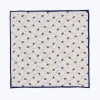 Fursac Silk Pocket Square With Print Ecru Cheap