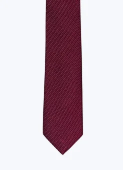Fursac Silk Tie Burgundy New