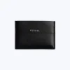 Fursac Smooth Leather Card Holder Black Best Sale