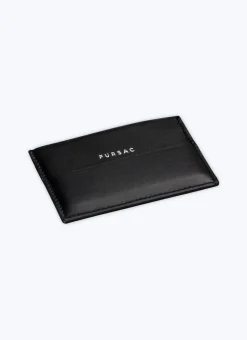 Fursac Smooth Leather Card Holder Black Best Sale