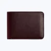 Fursac Smooth Leather Wallet Burgundy Clearance
