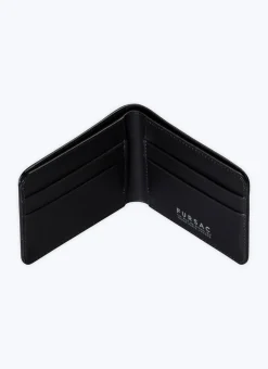 Fursac Smooth Leather Wallet Black Best Sale
