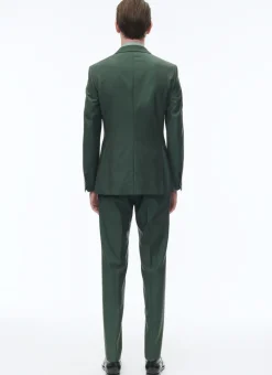 Fursac Solaro Virgin Wool Fitted Suit British Racing Green New
