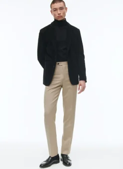 Fursac Suede Leather Blazer Jacket Black Online