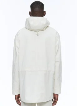 Fursac Technical Canvas Nautical Parka Ecru Cheap
