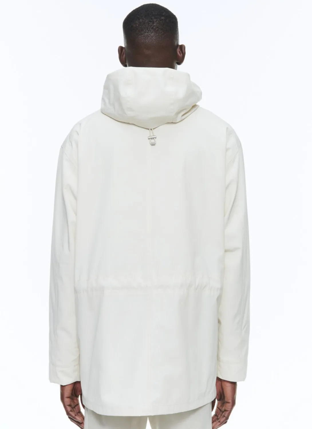 Fursac Technical Canvas Nautical Parka Ecru Cheap