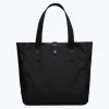 Fursac Technical Fabric And Leather Tote Bag Black Fashion
