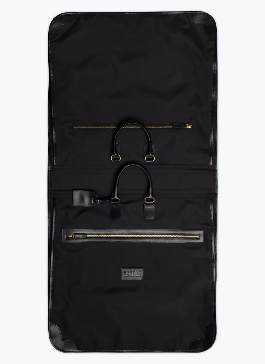 Fursac Technical Fabric And Leather Suit Holder Black Shop