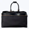 Fursac Technical Fabric And Leather Travel Bag Black New