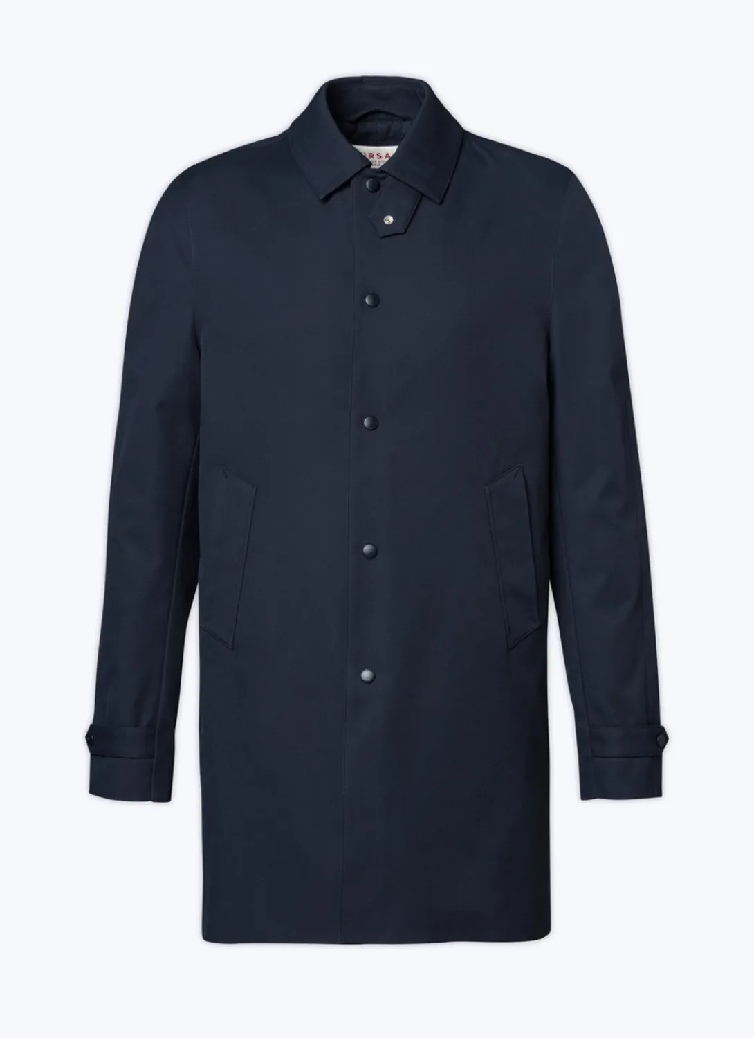 Fursac Technical Serge Water-Repellent Coat Navy Blue Cheap