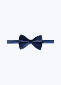 Fursac Velvet And Silk Bow Tie Blue Discount