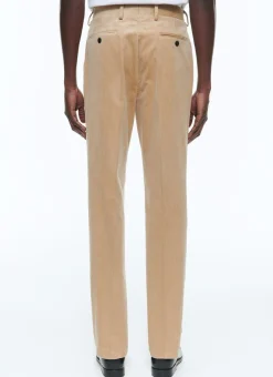 Fursac Velvet Fitted Trousers Beige Flash Sale
