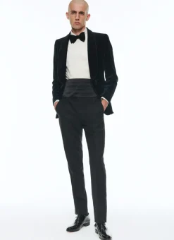Fursac Velvet Tuxedo With Brandenburg Jacket Navy Blue Best