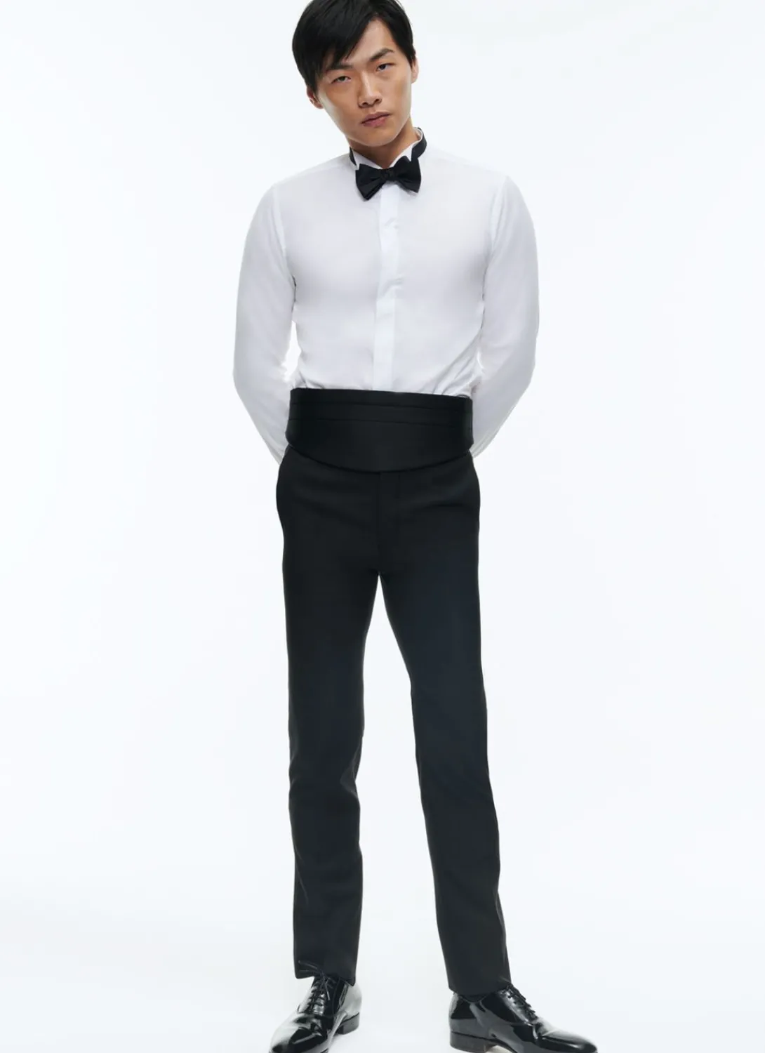 Fursac Virgin Wool Faille Tuxedo Trousers Black Hot