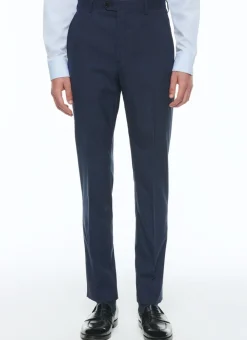 Fursac Virgin Wool Large Suit Blue - Prince Of Wales Pattern Cheap