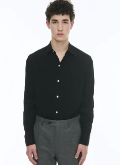 Fursac Viscose Shirt Black Shop