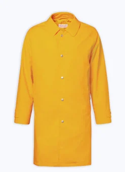Fursac Water-Repellent Canvas Coat Yellow Outlet