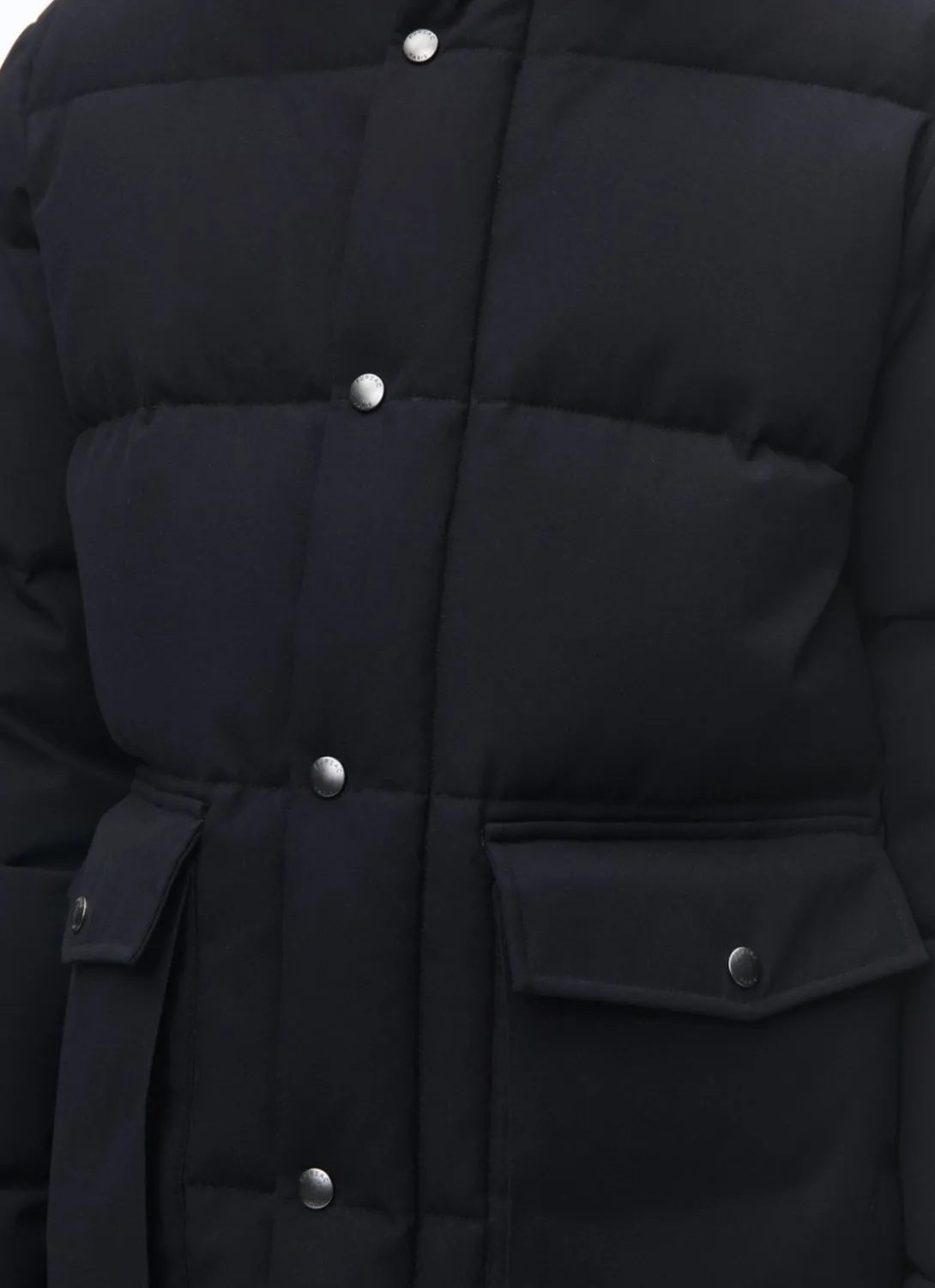 Fursac Water-Repellent Down Jacket With Hood Navy Blue Shop