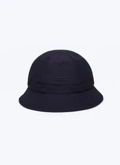 Fursac Water-Repellent Fabric Bucket Hat Navy Blue Flash Sale
