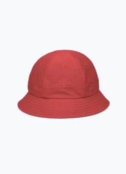 Fursac Water-Repellent Fabric Bucket Hat Red Outlet