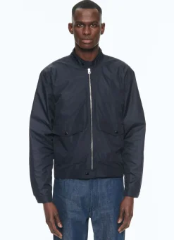 Fursac Water-Repellent Jacket Navy Blue Fashion