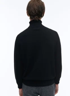 Fursac Wool And Cashmere Roll Neck Sweater Black Cheap