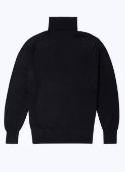 Fursac Wool And Cashmere Roll Neck Sweater Black Cheap