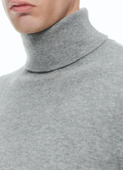 Fursac Wool And Cashmere Roll Neck Sweater Pearl Grey Online