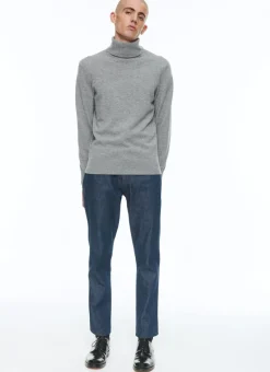 Fursac Wool And Cashmere Roll Neck Sweater Pearl Grey Online