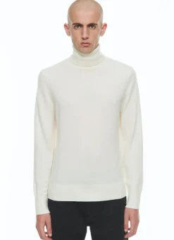 Fursac Wool And Cashmere Roll Neck Sweater Ecru Online