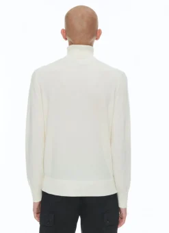 Fursac Wool And Cashmere Roll Neck Sweater Ecru Online
