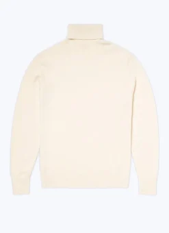 Fursac Wool And Cashmere Roll Neck Sweater Ecru Online