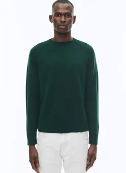 Fursac Wool And Cashmere Sweater Forest Green Best Sale