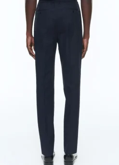 Fursac Wool And Cotton Seersucker Suit Navy Blue - Tone On Tone Gingham Pattern Online