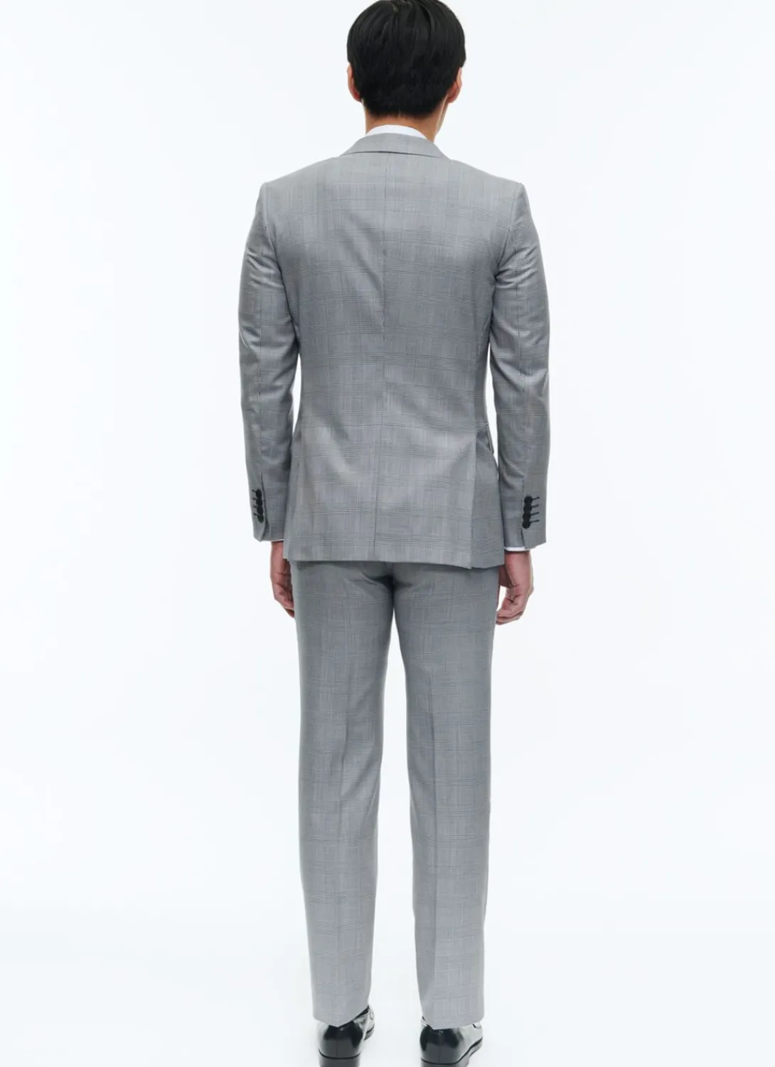 Fursac Wool And Cotton Suit With Pattern Grey Blue - Prince Of Wales Pattern Cheap