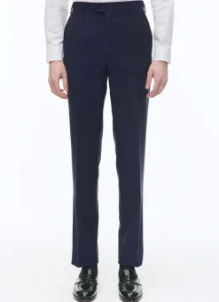 Fursac Wool And Mohair Fitted Suit Indigo Blue Discount