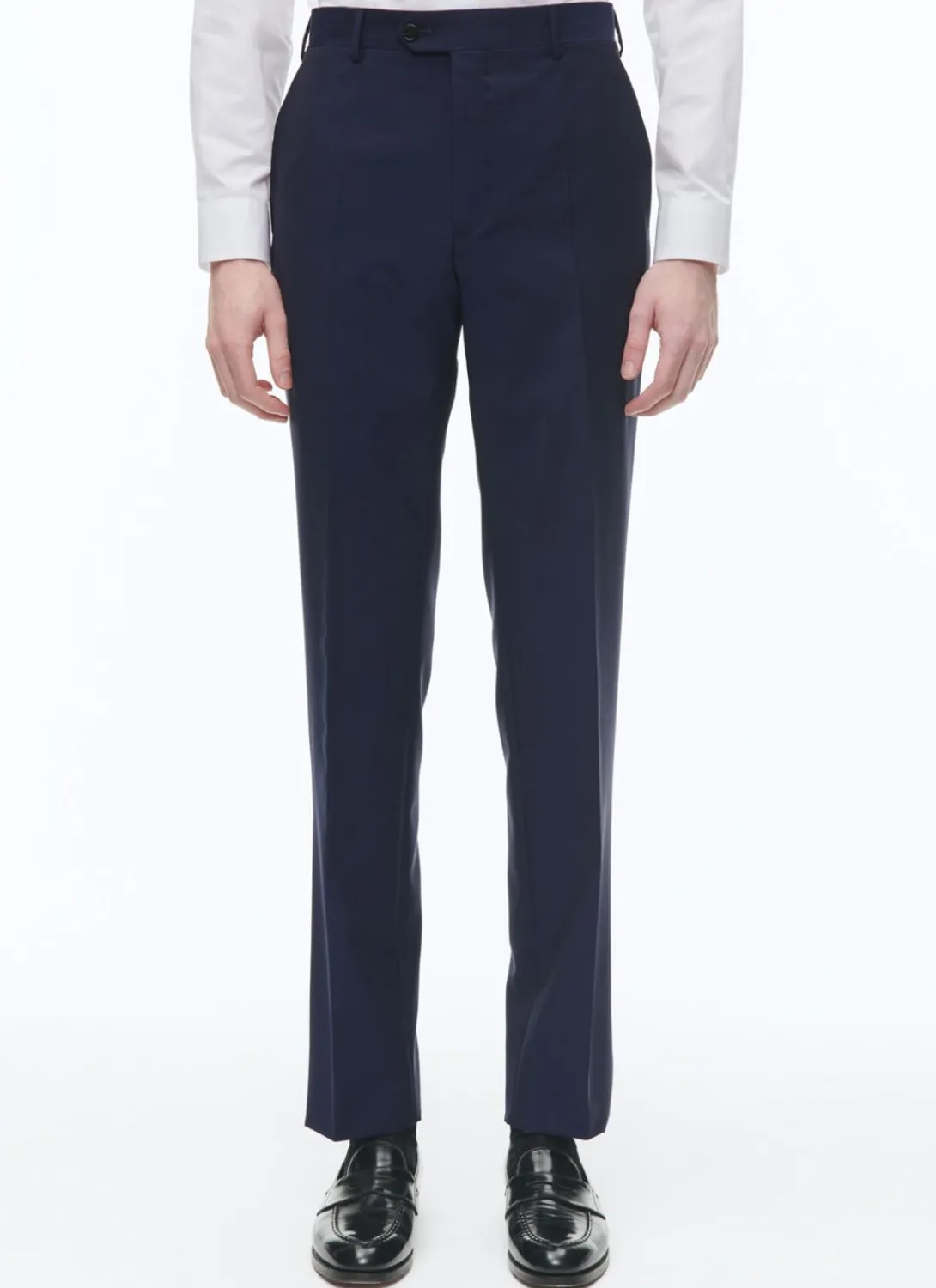 Fursac Wool And Mohair Fitted Suit Indigo Blue Discount