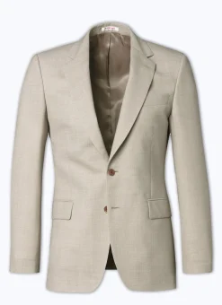Fursac Wool Canvas Jacket Beige Clearance
