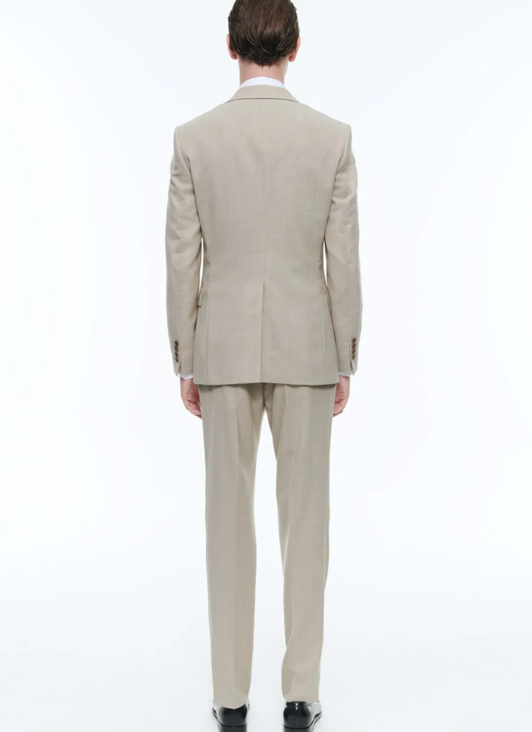 Fursac Wool Canvas Suit Beige Store