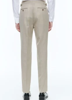 Fursac Wool Canvas Trousers Beige Sale